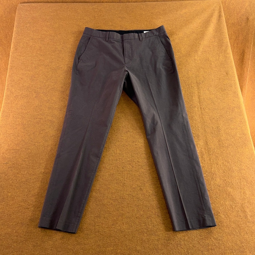 Bonobos Mens 35x32 Brown Micro Check Friday Chino Pants